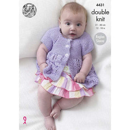 Blanket, Matinee Coats and Cardigan in King Cole Cottonsoft Dk - Digital Version 4431
