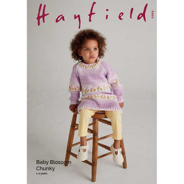 Flower Power Dress in Hayfield Baby Blossom Chunky - Digital Version 5569