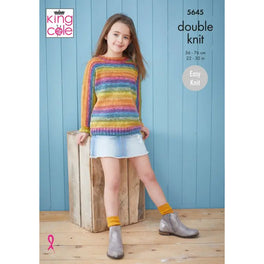Sweater and Hoodie Knitted in King Cole Bramble DK - Digital Version 5645