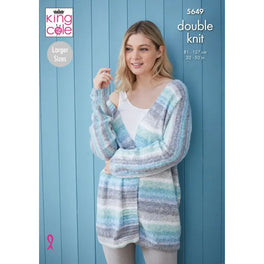 Cardigans Knitted in King Cole Bramble DK - Digital Version 5649