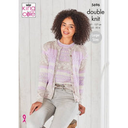 Cardigan and Sweater in King Cole Fjord Dk - Digital Version 5696