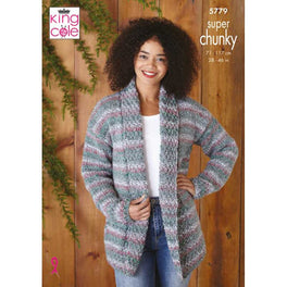 Jacket & Sweater Knitted in King Cole Christmas Super Chunky