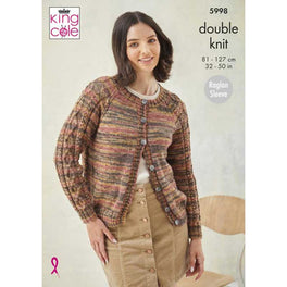 Sweater & Cardigan in King Cole Homespun Prism DK