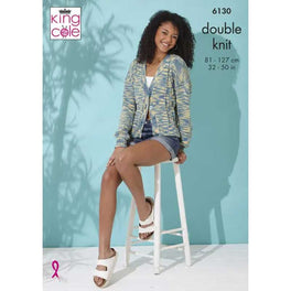 Cardigans Knitted in King Cole Linendale Reflections DK