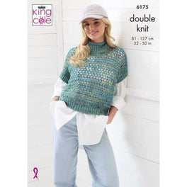 Sweater & Tank Knitted in in King Cole Homespun Prism DK - Digital Version 6175