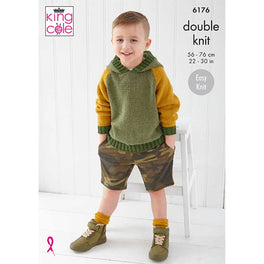 Sweater and Hoodie in King Cole Cherished Dk