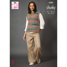 Sweater and Tank Top in King Cole Flair Chunky