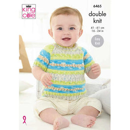 Cardigan and Sweater knitted in King Cole Baby Fjord DK