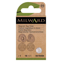 Milward Magnetic Bag Closure Silver