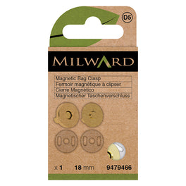 Milward Magnetic Bag Closure Gold