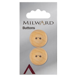 Milward Carded Buttons: 22mm - Pack of 2 - 00518