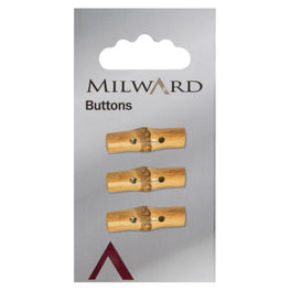 Milward Carded Buttons: 25mm - Pack of 3 - 01051.