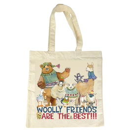 Emma Ball Cotton Canvas Bag - Woolly Friends