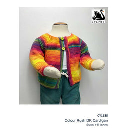 Free Download - Cardigan in Cygnet Colour Rush Dk