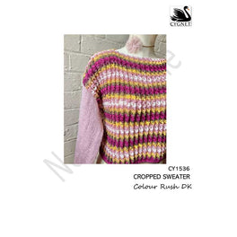 Free Download - Cropped Sweater in Cygnet Colour Rush Dk