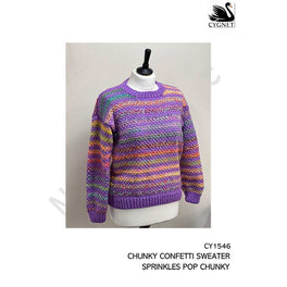 Free Download - Chunky Confetti Sweater in Cygnet Sprinkles Pop Chunky