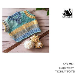 Free Download - Baby Vest in Cygnet Tickly Tots Dk