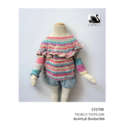 Free Download - Ruffle Sweater in Cygnet Tickly Tots Dk