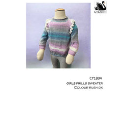 Free Download - Frills Sweater in Cygnet Colour Rush Dk