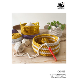 Free Download - Baskets Trio in Cygnet Cotton Drops