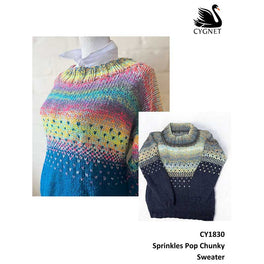 Free Download - Nordic Sweater in Cygnet Sprinkles Pop Chunky