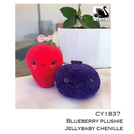 Free Download - Blueberry Plushie in Cygnet Jelly Baby Chunky Chenille