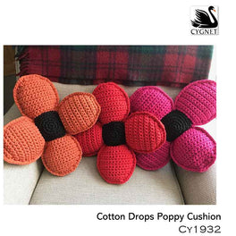 Free Download - Poppy Cushion in Cygnet Cotton Drops