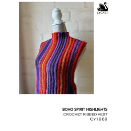 Free Download - Crochet Ribbed Vest in Cygnet Boho Spirit Highlights