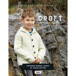 Paterson Hooded Jacket in West Yorkshire Spinners The Croft Aran - Digital Version DBP0077
