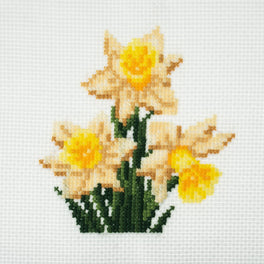 Trimits Counted Cross Stitch Kit, Mini: Daffodil