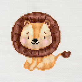 Trimits Counted Cross Stitch Kit, Mini: Lion