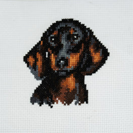Trimits Counted Cross Stitch Kit, Mini: Dachshund