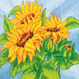 Trimits Counted Cross Stitch Kit, Large: Sunflowers