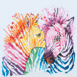 Trimits Counted Cross Stitch Kit, Large: Zebras