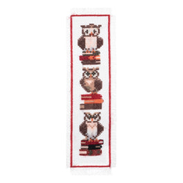 Trimits Cross Stitch Bookmark Kit - Owls