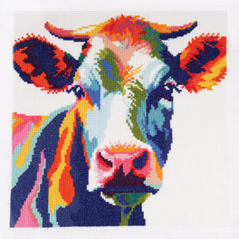 Trimits Counted Cross Stitch Kit, Cow