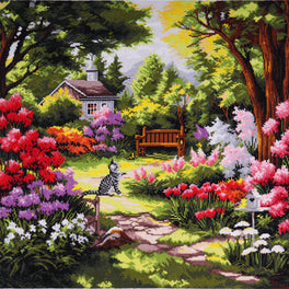 Trimits Counted Cross Stitch Kit, Extra Large: Garden