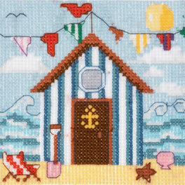 Trimits Counted Cross Stitch Kit, Mini: Beach Hut