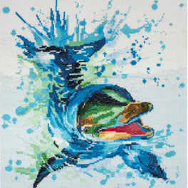 Trimits Counted Cross Stitch Kit, Large: Dolphin