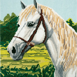 Trimits Counted Cross Stitch Kit, Large: White Horse