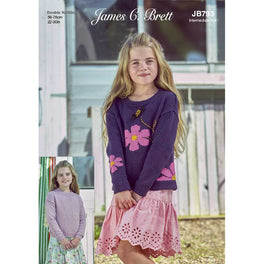 Sweater in James C Brett Its Pure Cotton Dk