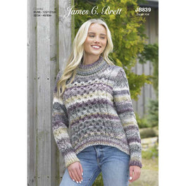 Sweater in James C Brett Marble Chunky