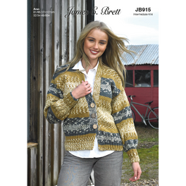 Cardigan in James C Brett Croftland Aran & Scandi Aran