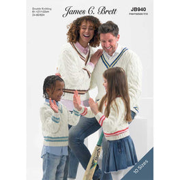 Sweater in James C Brett Its Pure Cotton Dk