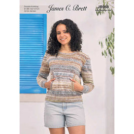 Sweater in James C Brett Cotton Waves Dk