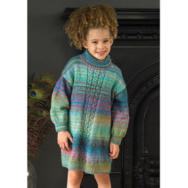 Dress and Sweater in James C Brett Emotions Dk