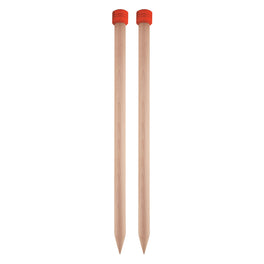 35cm Knitpro Jumbo Birch Knitting Pins - 20mm