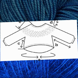 Love Note Sweater by Tin Can Knits in Rowan Kidsilk Haze and Fyberspates Vivacious 4ply - Blue Lagoon