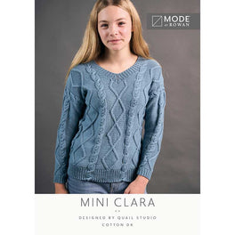 Mini Clara Sweater in Mode at Rowan Cotton Dk - Digital Version MIP116