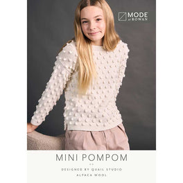 Mini Pompom Jumper in Mode at Rowan Alpaca Wool - MIP119
